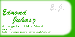 edmond juhasz business card