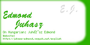 edmond juhasz business card